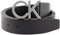 Calvin Klein Herren Gürtel Ck Buckle Belt Ledergürtel, Schwarz (Ck Black), 95 cm