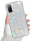 QUESPLE Kompatibel mit Samsung Galaxy S20 FE Hülle Transparent Glitzer Herz Muster für Frauen Mädchen Mode Weiche Langlebige Schlanke TPU Handyhülle, Hart PC Rückseite Kratzfest
