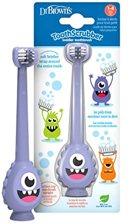 Dr. Brown's ToothScrubber Kleinkind-Monster, Violett