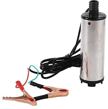 Bomba de Agua de Bomba de Aceite de 12 V Bomba de Transferencia de Acero Inoxidable, Bomba de Agua, Bomba Sumergible para Calefacción de Aceite de Coche, Bomba de Transferencia