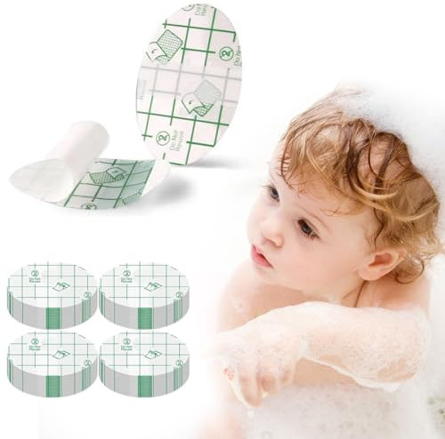 LYQNIHOB Cache-oreilles transparents ultra fins, Lot de 40 Autocollants étanches pour Oreilles de Bébé et Enfant, Protection pour Natation, Douche et Surf - Protège Oreille Piscine Enfant