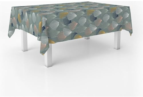 ECOMMERC3 Wachstuchtischdecke abwaschbar rechteckig 180x140 cm Duero Blau | Für das tägliche Essen, wasserdicht, nicht saugfähig, mit feuchtem Tuch abwischbar, in Spanien gefertigt