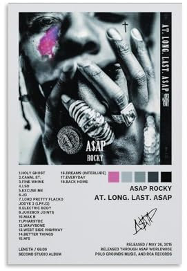 CDAXHOZ Asap Rocky-Poster, Wand-Hotel, Kunst-Dekoration, Gemälde, Wohnzimmer, Dekoration, Schlafzimmer, Gemälde, Badezimmer, Bar, Theke, Poster, 30 x 45 cm, ungerahmter Stil