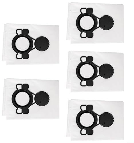 WIIYENA pour Nilfisk 107419593 Lot de 5 sacs d'aspirateur pour ATTIX 33/44, Accessoires pour Aspirateurs Eau et Poussières, remplacement facile, performance longue durée
