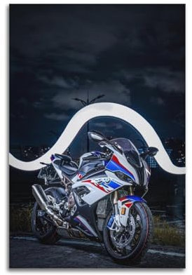FYRCO Motorrad-Poster S1000RR Super Car, dekoratives Gemälde, Leinwand, Poster, 30 x 45 cm