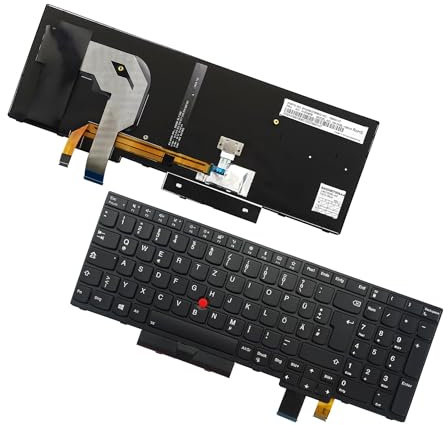 Table-King Ersatztastatur Hintergrundbeleuchtung für Lenovo Thinkpad T570 T580 P51S P52S (Deutsch)