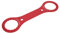 Clé dynamométrique pour boîtier de pédalier de vélo, clé dynamométrique efficace pour le polissage givré et la coupe de fil, clé BB pour vélo pour divers entretiens de vélo (Rouge)
