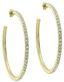 Ted Baker London Claire große Kristall-Creolen für Damen, Standard, Messing, Kein Edelstein
