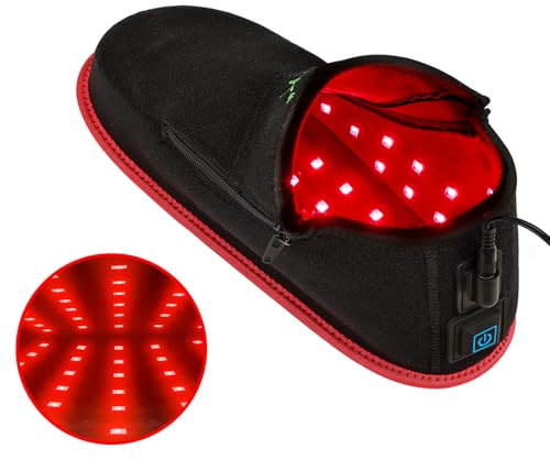 UTK Red Light for Feet & Ankle, 660nm Red Light & 850nm Infrared Light Shoe, Full Wrapped Boots for Foot, Heel and Ankle, 20Min Auto Off, One Size Fits All(1 Pack)