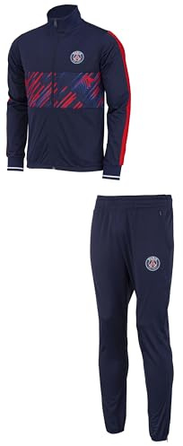 PSG Paris Saint Germain - Tuta da ginnastica ufficiale Paris Saint Germain, blu, L