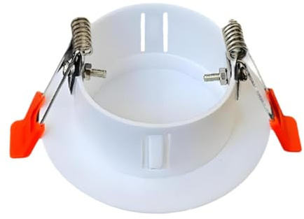 Sharplace Wandplatte Deckenabdeckplatte, leere Wandplatte, Einbauleuchtenabdeckung für Wandmontage, Downlight-Öffnungsabdeckung, Dekorplattenkappe mit Federklammern für runde Löcher, 80-89 mm Löcher