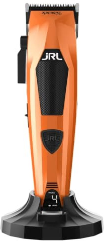JRL Diamante Clipper 2025CH Orange Profi Haarschneider, Kabellose Haarschneidemaschine, Fade Blade, Zero Gap, Bürstenloser Motor (Diamante-C-Orange)
