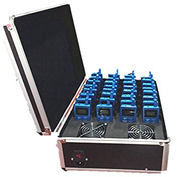 Drahtloses Reiseleitersystem Wireless Tour Guide System(2 Transmitter + Receiver 30 + Behälter Aufladung)