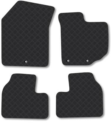 Suzuki Swift (2005-2010) 3mm Rubber Car Mats | Tailored Fit Durable Floor Mats Full Coverage Protection Waterproof Accessories Easy Clean Anti Slip Made in the UK