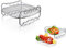 Support de friteuse à air, multifonction double couche avec brochettes, support en métal résistant à la chaleur, passe au lave-vaisselle, support en métal pour friteuse à air XL pour friteuse Philips
