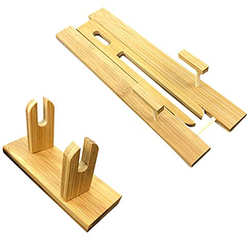 2 Piezas Estante Del Ventilador Soporte De Exhibición De Ventilador De Madera Colgador De Pared De Ventilador De Mano Soporte De Exhibición De Arte Bambú Caballete De Madera