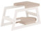 Meanwsood Kopfstandhocker Yoga Stuhl Yoga hocker Fitnessbank Einfache und sichere Umkehrungen Made in Italy (Weiß Version)
