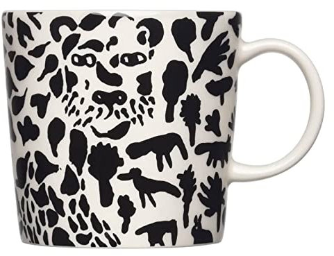 Iittala Porzellanbecher Cheetah aus der Oiva Toikka Kollektion in der Farbe Schwarz, 0,3L, 1060215
