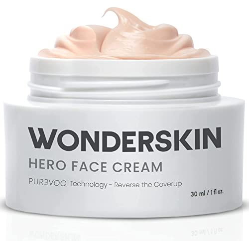 Wonderskin Purevoc Hero Face Cream, Anti Wrinkle Moisturizing Face Cream, Hydrating Moisturizer for Women & Men, Anti Aging Daily Facial Moisturizer for Dry Skin