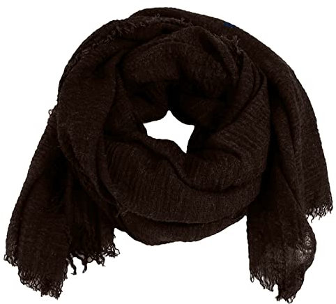 Niklarson Schal Tuch Braun 190x100cm Damen Poncho Stola Pareo Viskose T1663