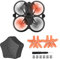 ZJRXM Avata FPV Drone Propeller Zubehör Schutzbox + 4 Stück Silent Flight Propeller Kit für DJI Avata FPV Drone Zubehör (Orange)