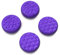 playvital Thumb Grip Caps for Steam Deck LCD, for PS Portal Remote Player Silicone Thumbsticks Grips Joystick Caps for Steam Deck OLED - Diamond Grain & Crack Bomb Design Purple