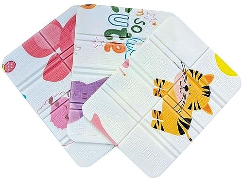 Outdoor Sitzkissen Faltbar,Eiflayn 3 Stück Sitzmatte Kinder Spielplatz Matte Wasserdicht, Sitzunterlage Isolierende, Sitzunterlage Outdoor für Garten Camping Picknick（28 * 38cm）