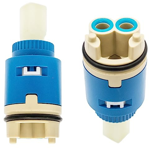 AquaParts Keramik Kartusche | 25mm | Keramikkartusche | Wasser Mischbatterie | Innensteuerventil | Kunststoff | für Wasserhahn, Bad Armatur, Waschtischarmatur, Badewannenarmatur