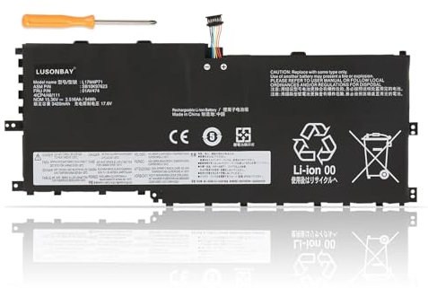 LUSONBAY L17C4P71 Laptop Akku für Lenovo ThinkPad X1 Yoga 3rd Gen 2018 20LD 20LE 20LF Notebook L17M4P73 L17M4P71 01AV474 01AV475 01AV499 SB10K97624 SB10K97638 SB10K97623 02DL003 15.36V 54Wh