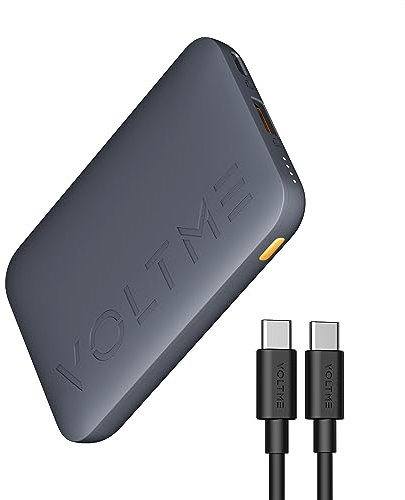 VOLTME 10000mAh Portable Ladegerät, Hypercore 10K Power Bank External Handyakkus, PD3.0 USB C Aufladen Eingängen mit GaN III Technologie Kompatible mit iPhone 16 Galaxy Xiaomi Huawei usw