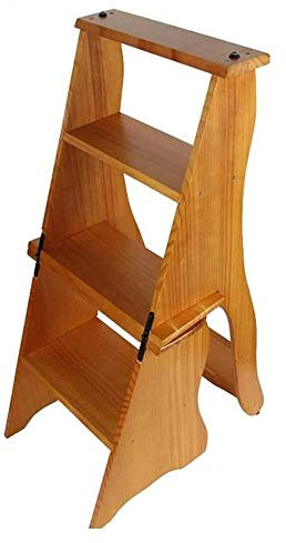 Holzhocker, stabile Holzleiter, multifunktionale Holzleiter, Stuhl, verdickter Bibliotheks-Treppenstuhl, tragbare Lichtleiter, Garten-Werkzeugleiter, Loft-Küche