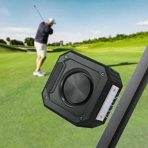 PILSAMAS Magnetisch Bluetooth Lautsprecher - 15W Musikbox Mit Bass, Stereo-Pairing, IPX7 Wasserdicht für Outdoor, Tragbar für Golfwagen