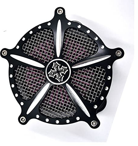 MuziZy Kit filtro aria filtro aria moto Sistema di aspirazione CNC compatibile con Harley Davidson Sportster XL 883 XL1200 2004 2005 2006-2016