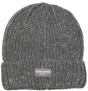 JACK & JONES Strickmütze Herren, Grey Melange, Einheitsgröße