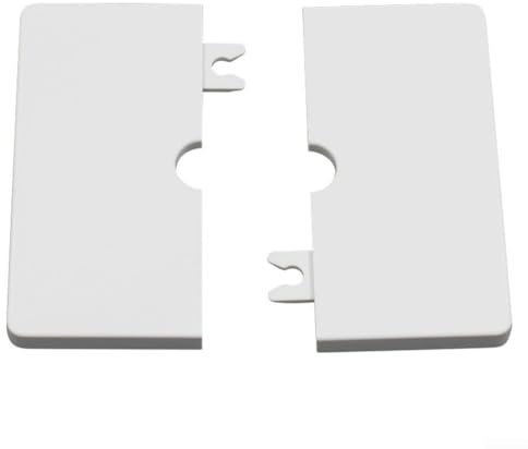 Copertura Schermatura del Foro da Parete per TV ABS, Tubo Filettato, Decorativa, per Coprire Cavi e Rubinetti (Tipo 12 Bianco)