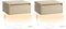 VASAGLE Nachttisch hängend 2er Set, Leuchte mit 3 Farben, schwebendes Wandregal, Schublade, 35 x 40 x 18 cm, modern, Wohnzimmer Schlafzimmer, naturbeige LET854N01