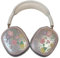 GULVQYF Cute morning glory Schutzhülle für AirPods Max Kopfhörer, transparent, weiche TPU-Haut, kratzfest, transparent, Zubehör, Ultra-Schutzhülle für AirPods Max (Mint)