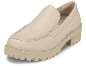 VITAFORM Mokassin für Damen in Beige I Größe 40 I Bequeme Freizeitschuhe aus hochwertigem Softnappaleder I Mit Luftpolsterfußbett & Shock-Absorber I Echte Handwerkskunst