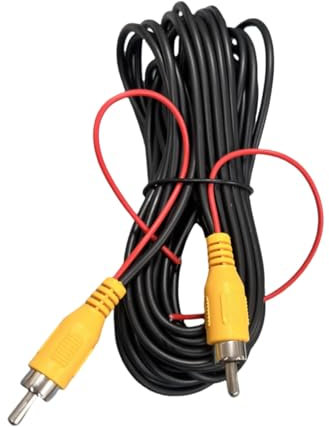 Epronic 10M RCA Cable para Cámara de Visión Trasera, Extensión Cable de Vídeo para Cámara de Marcha Atrás RCA Plug Cable de Vídeo con Cable de Disparo Plug and Play