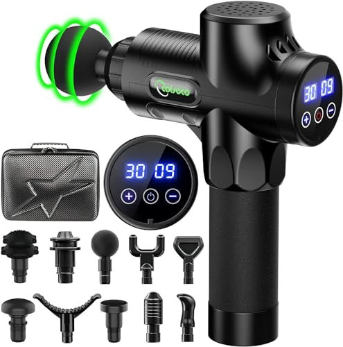 cotsoco Massagepistole Muskel Massage gun, Tiefengewebe-Perkussions Massagegerät, geeignet für Beine, Rückenund Nacken, Geschenke für Frauen und Männer.
