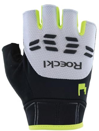 Roeckl Sports Iseler 2 Fahrrad Handschuhe kurz weiß/gelb 2025: Größe: 10