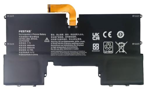 FESTAS 7.7V 43.7Wh BF04XL Batterie Compatible avec HP Spectre 13-AF 13-AF020TU 13-AF030ND 13-AF040TU 13-V101NA 13-V115TU 13-V116TU 13-V117TU Series HSTNN-LB8C TPN-C132 924843-421 924960-855