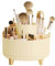 Mokylor Makeup Brush holder Organizers, 360° Rotating Make up Brush Holder 6 Slots Pen Holder for Desk Skincare Storage Cup Cosmetic Display Cases for Lipsticks Comb Beauty Tool