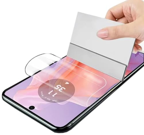 YiiLoxo Protector de Pantalla para Motorola Moto Edge 50 Pro, Película de Hidrogel Flexible[Sin Vidrio Templado][Alta Sensibilidad][HD Transparente]