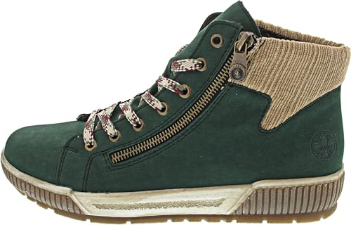 Rieker N0709-54 Women's Fur Linned Elastomer Sole Boot Ankle Boots