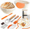 Sumeber Brotbackset 10-Teiliges - Inkl. 2 Gärkörbe für Brot, Fermentationsglas, Teigschaber, Dänischer Teigbesen, Bäckermesser, Bürste und Wachstumsmesser,Silikon-Brotschlinge- Sauerteig Starter Set