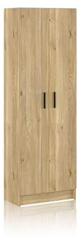 duehome | Armario Multiusos, 2 Puertas, Auxiliar, Modelo Multi Useful, Acabado en Color Roble Alpine, Medidas 60 cm (Ancho) x 180 cm (Alto) x 34,4 cm (Fondo)