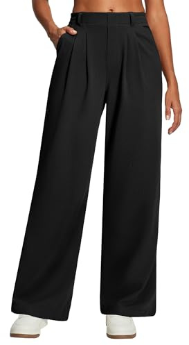 Wide Leg Stretchy Work Pants Women Dress Pants Business Casual Outfits