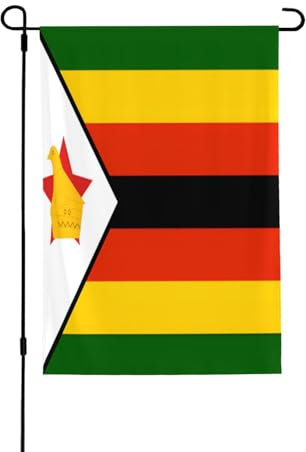 Bandiera dello Zimbabwe Spring Garden Flag - Bandiere vivaci da cortile per esterni, decorazione perfetta per esterni primaverili e decorazioni per cortile pasquale
