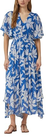 s.Oliver Maxikleid aus Chiffon mit gesmokter Taille